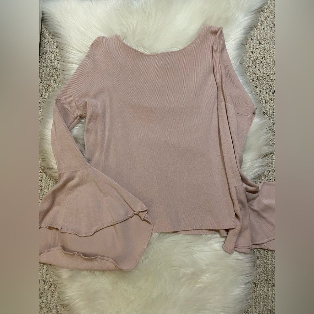 Express Bell Sleeve Ribbed Sweater Size Small